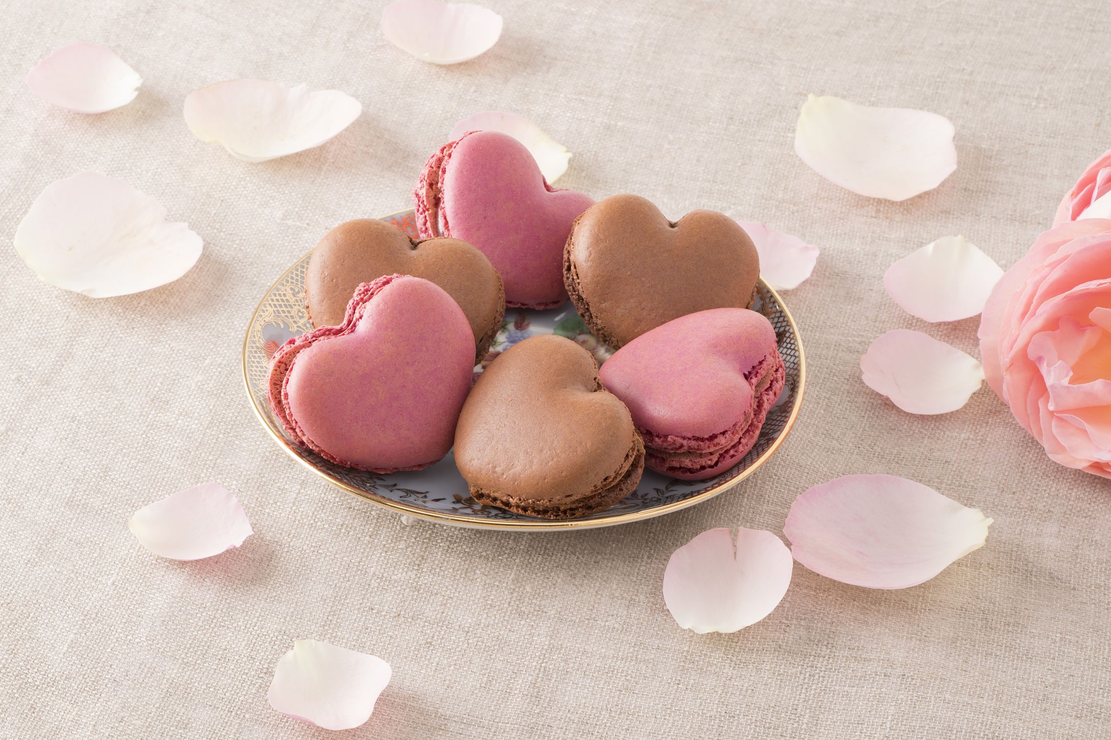 20 Macarons cœur – Sans gluten